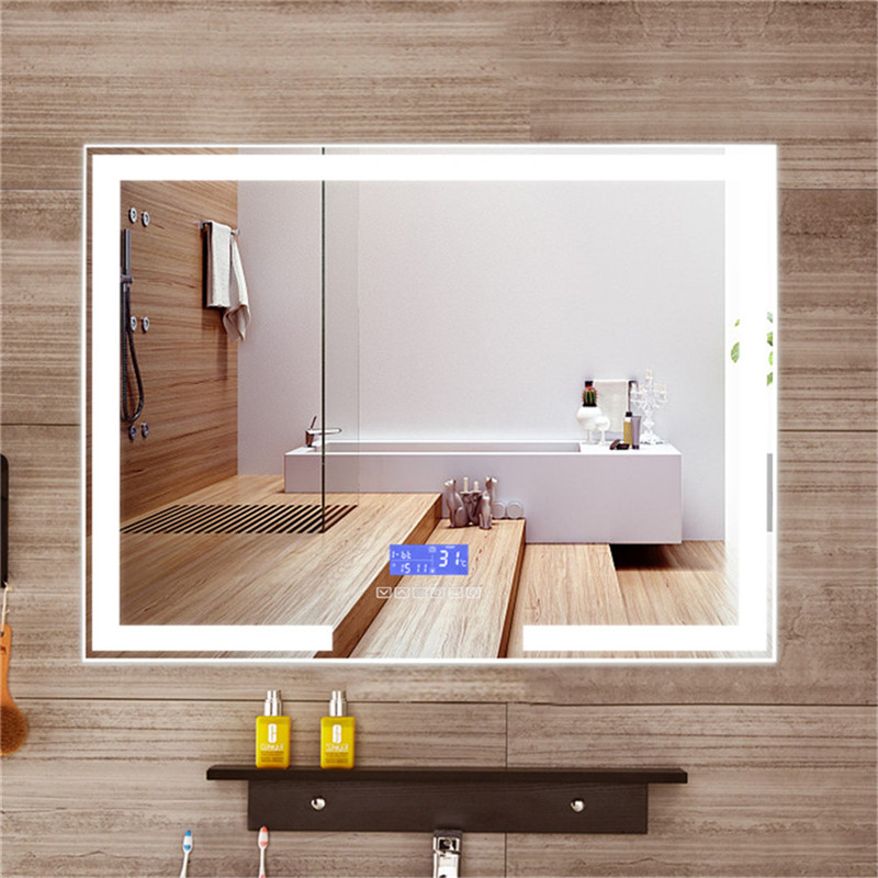 Hotel Bathroom Anti-Fog Multi-Colored Lights Touch Screen Bluetooth Speaker Led Mirror