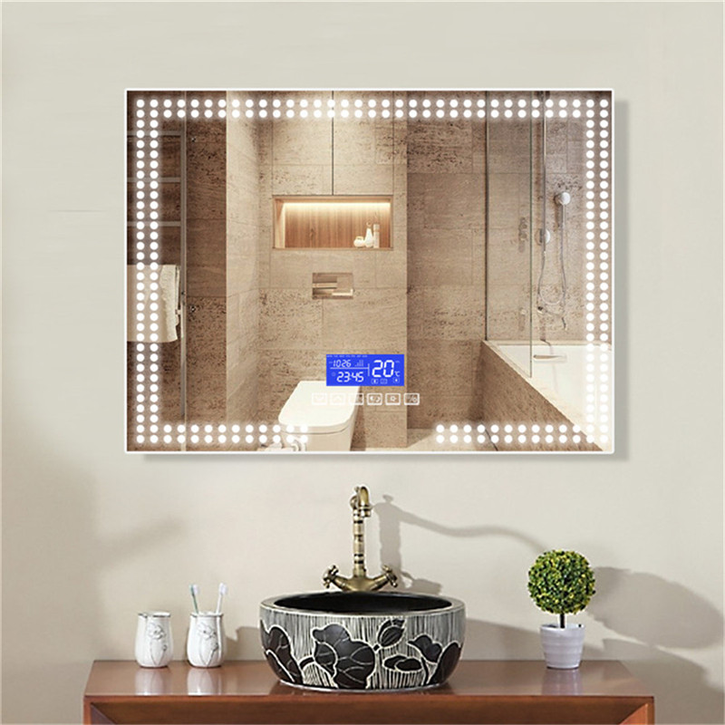 Τοίχος υψηλής ποιότητας, χωρίς ενσωματωμένο LED, ανοιχτός τοίχος, καθρέφτης μπάνιου με καταρρακτώδη ηχεία