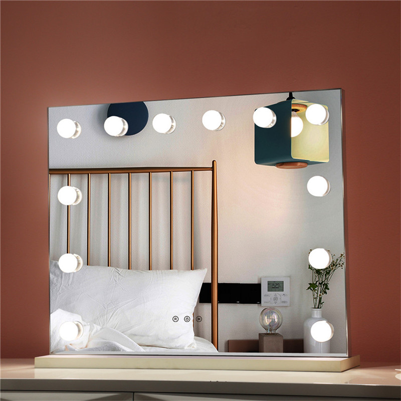 Καθρέφτης κρεβατοκάμαρας Lighted Standing LED Cosmetic Mirror Dimbable Bubbs Makeup Vanity Hollywood Mirror